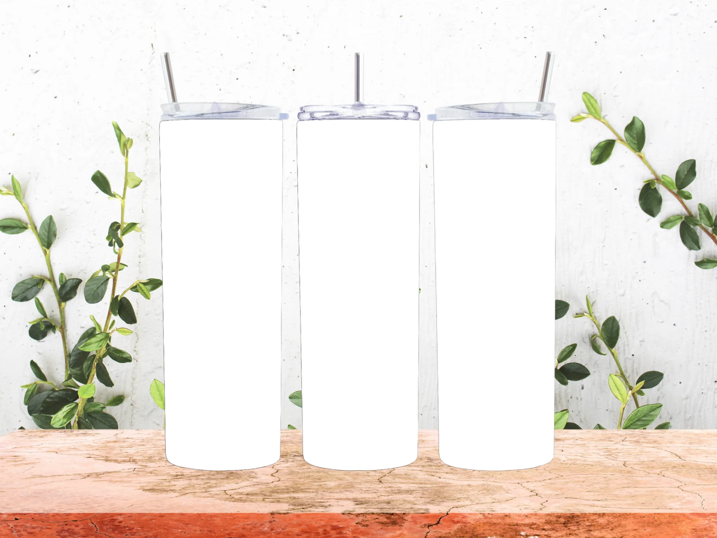 Print On Demand 20 oz Skinny Tumbler With Straw
SUBLIMATION