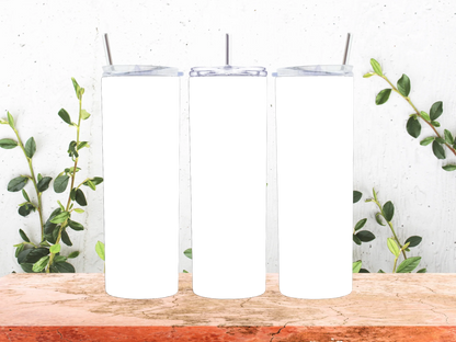 Print On Demand 20 oz Skinny Tumbler With Straw
SUBLIMATION