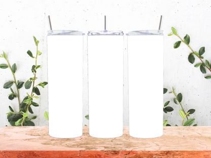 Print On Demand 20 oz Skinny Tumbler With Straw
SUBLIMATION
